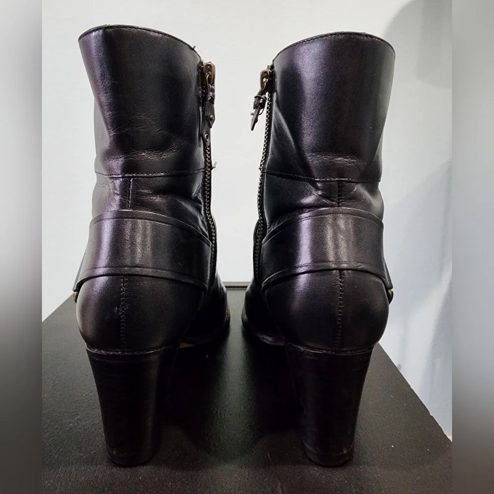 COLE HAAN | Leather Ankle Boots with Nike Air Comfort | Size 6.5 B - Picture 10 of 11